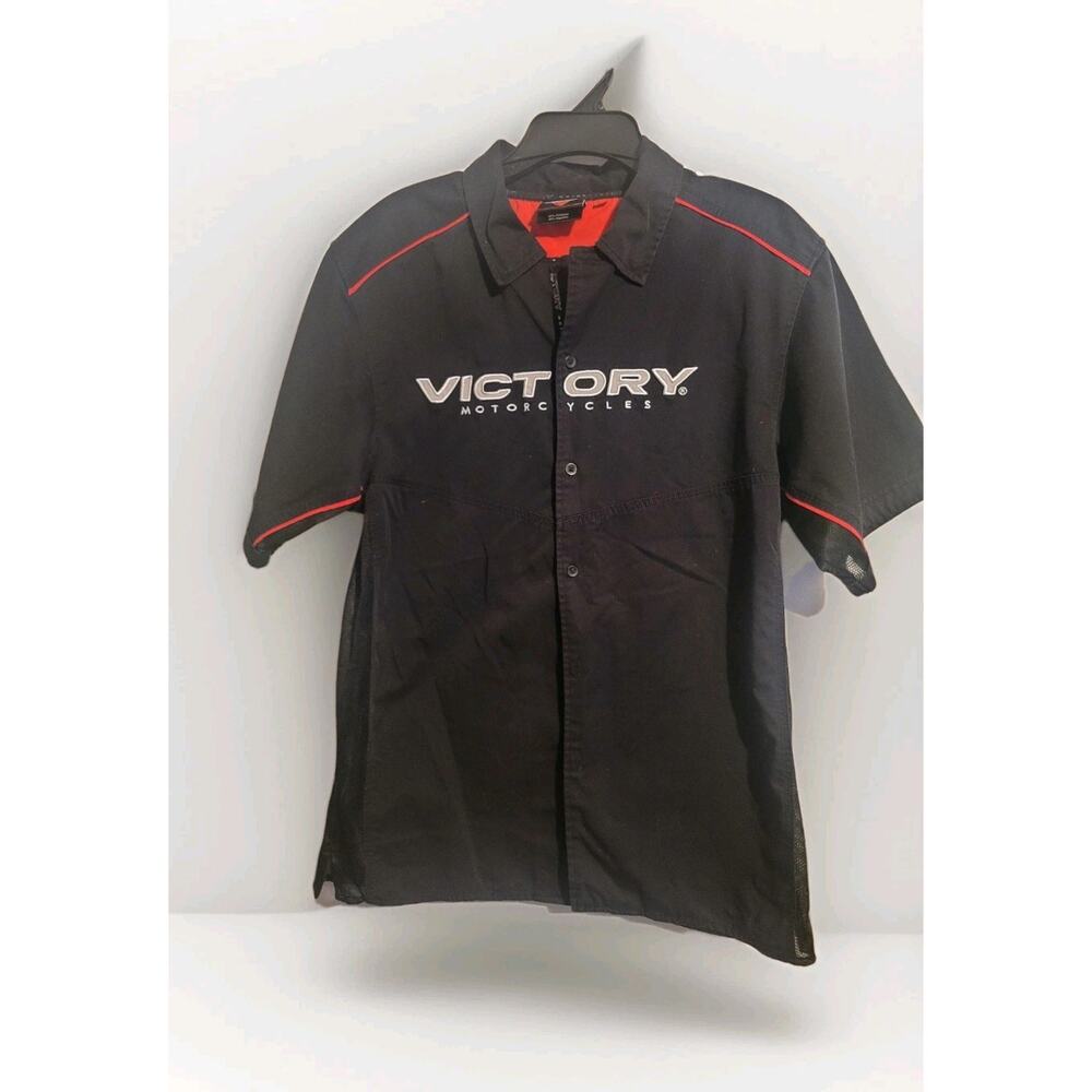Victory Motorcycles Shirt Men’s M Mechanic Workwear Shop Uniform Biker Statement